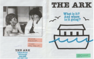 Photo showing front cover of The Ark brochure from the 1980s