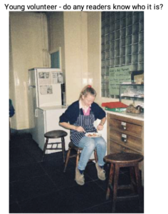 Photo showing a young volunteer